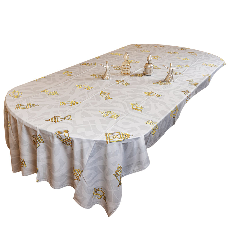 The GREY mini lanterns table cover (M)