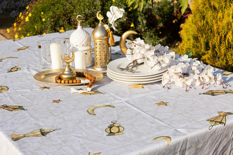 The Sprarkling Ramadan Icons table cover (printed)