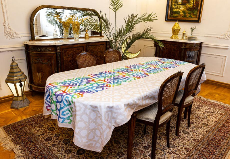 The Vibrant Islamic Art table cover