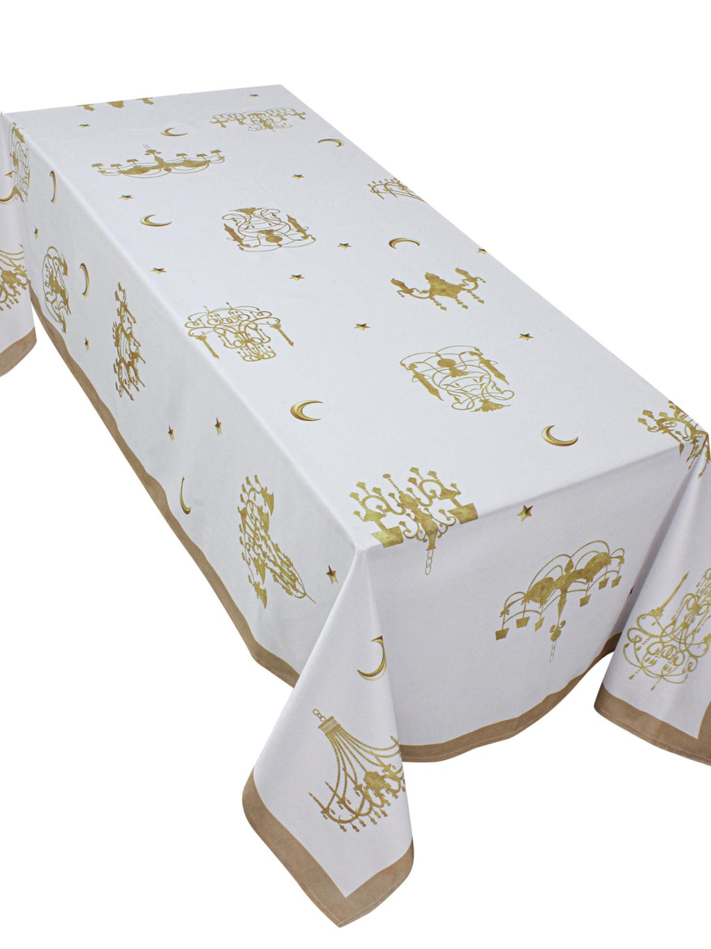 The Golden Chandeliers table cover