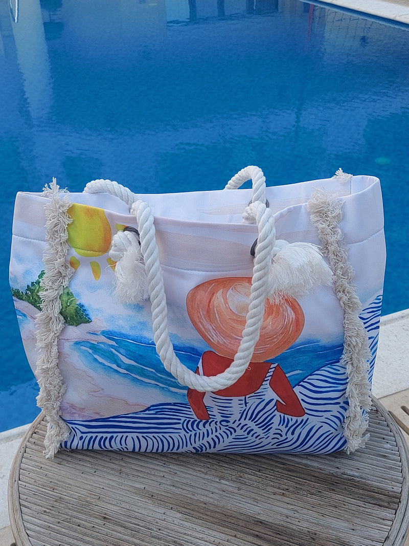 The beauty on the beach Tote bag