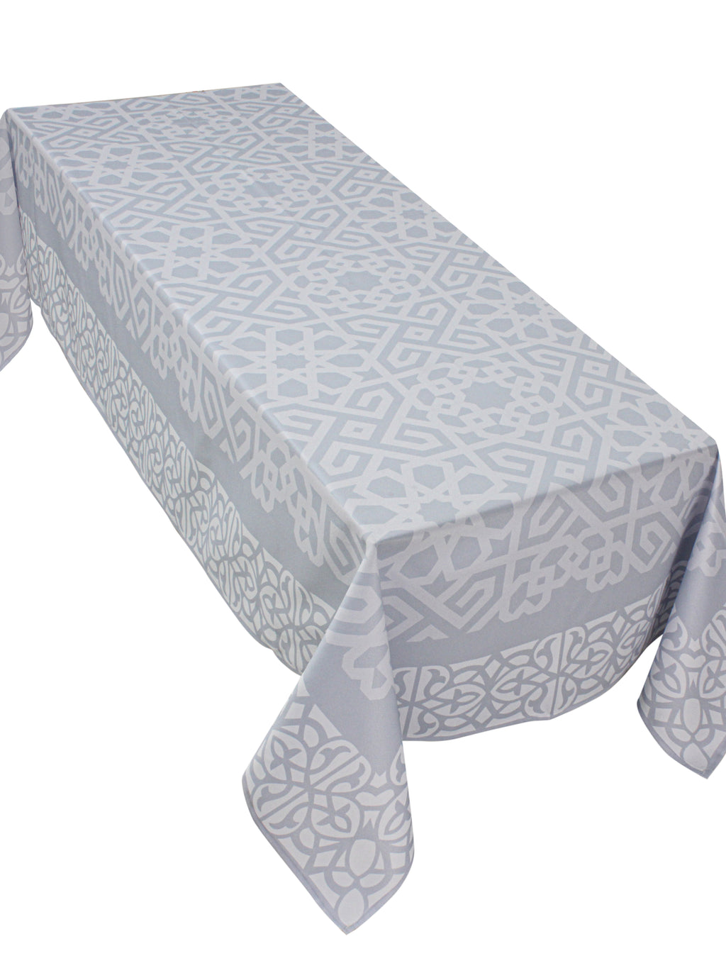 The Grey Islamic Art table cover