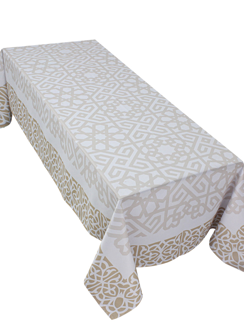 The Beige Islamic Art table cover