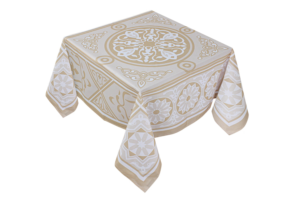 THe beige khayameya table cover (S)