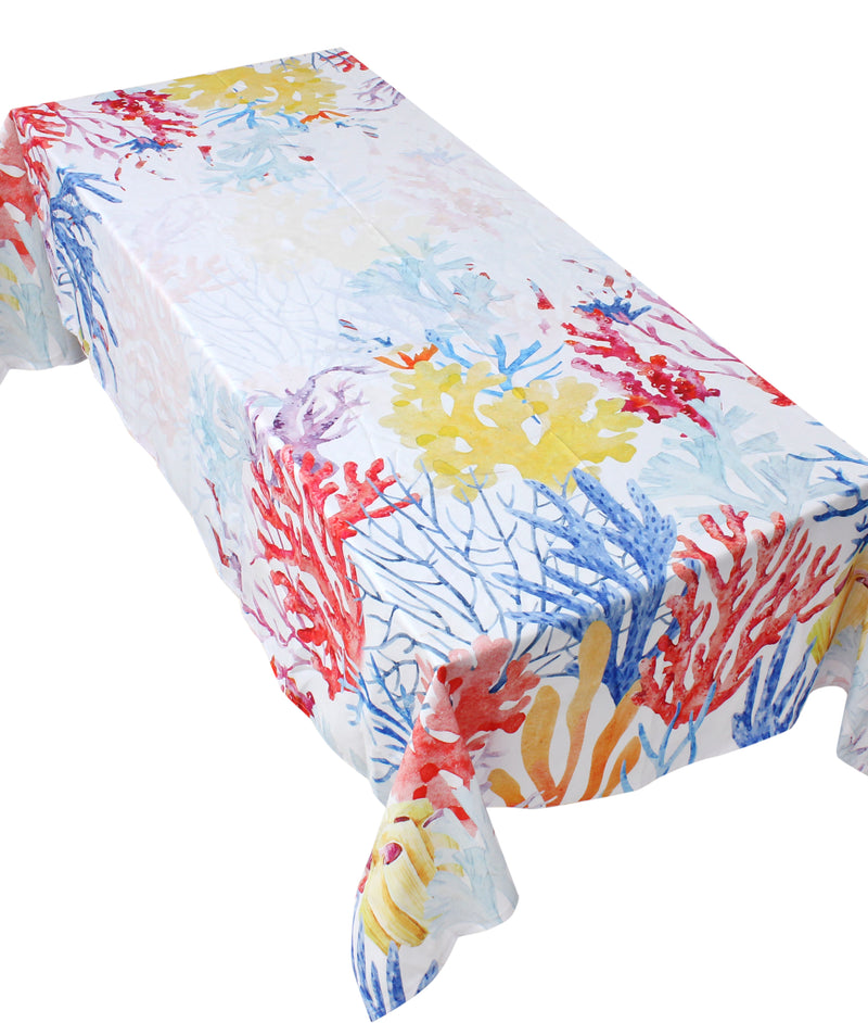 The colourful Coral reefs table cover