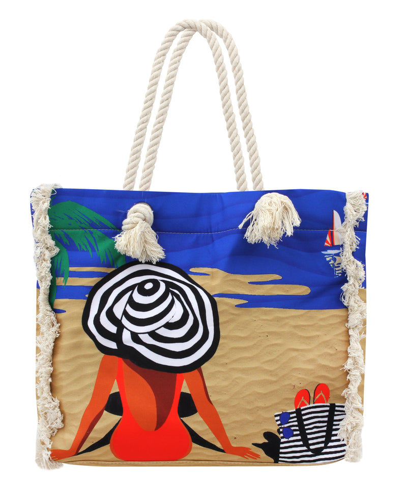 The beach lady Tote bag