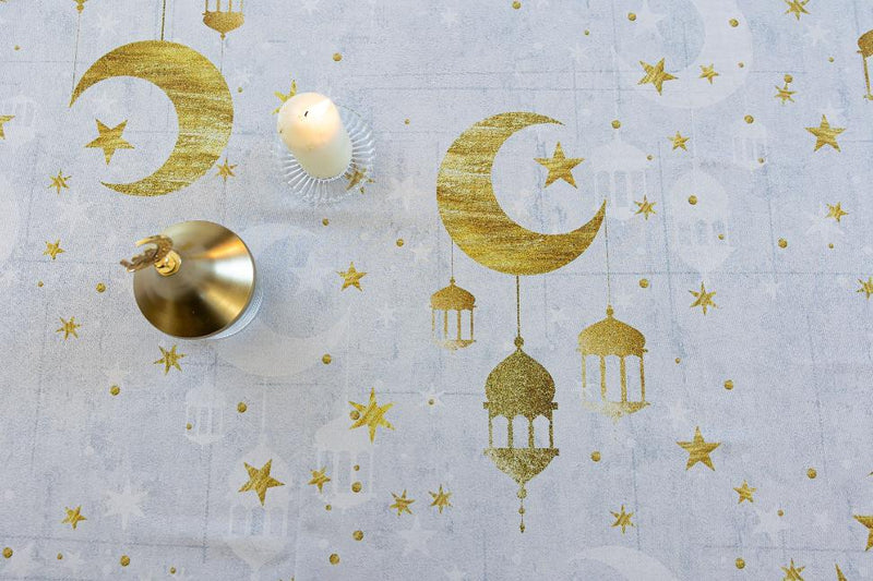 The Magical Golden Crescents table cover