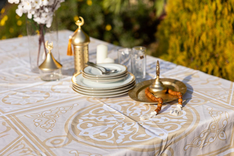 The Pastel Beige table cover