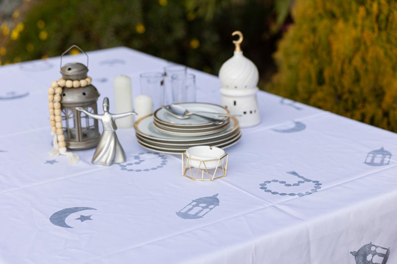 The Silver Sebha table cover