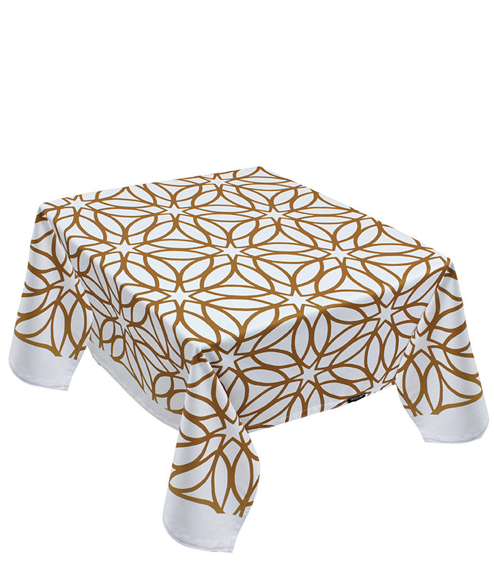 The classic golden table cover
