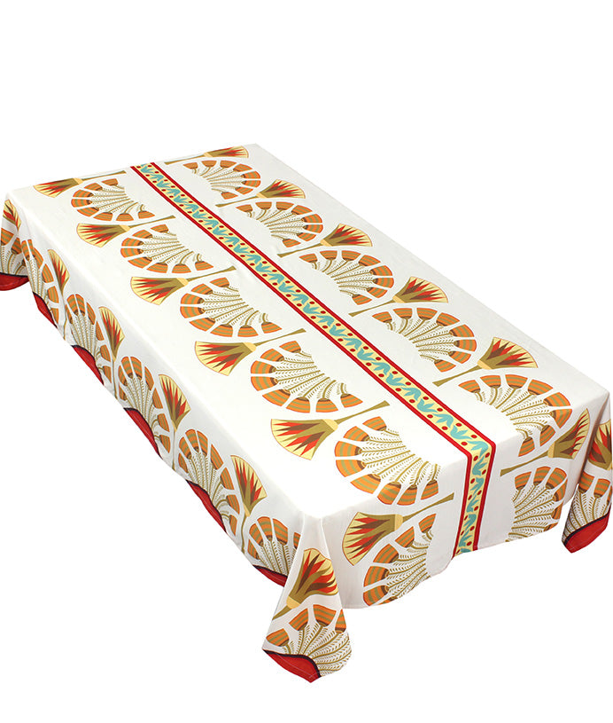 The Egyptian lotus table cover